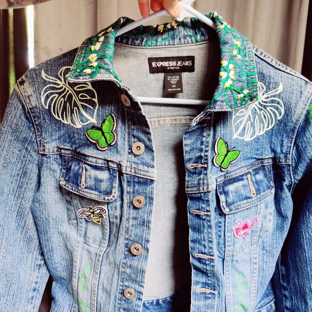 Handpainted Denim Jacket - Picture 6 of 16